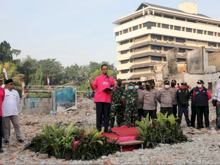 Anies Mulai Revitalisasi Pasar Gembrong Pasca Kebakaran, Anggarannya Rp7,8 Miliar
