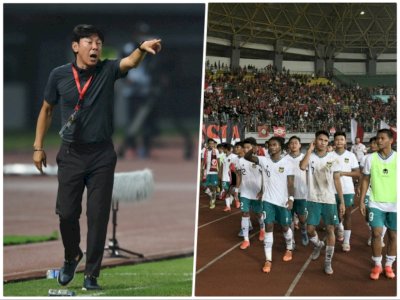 Shin Tae-yong Kesal Fans Nyalakan Flare saat Timnas Indonesia U-19 Imbang Kontra Vietnam