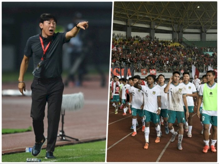 Shin Tae-yong Kesal Fans Nyalakan Flare saat Timnas Indonesia U-19 Imbang Kontra Vietnam