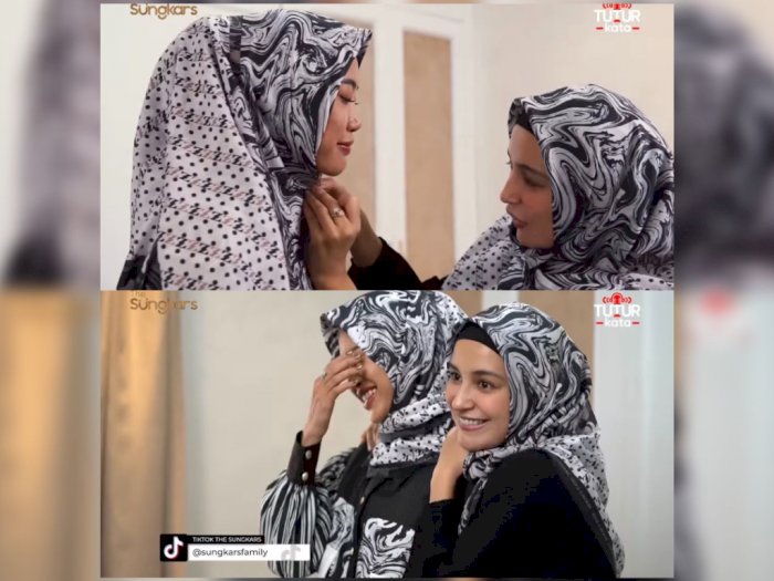 Pangling! Cantiknya Widi Vierratale Didandani Shireen Sungkar Pakai Hijab Bikin Salfok