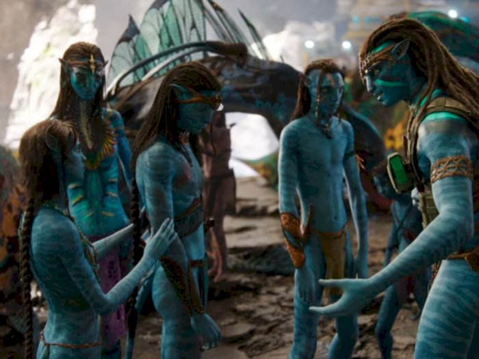 'Avatar: The Way of Water' Perlihatkan 4 Anak Jake dan Neytiri yang Lagi Diomelin