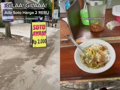 Viral Warung Makan Jual Soto Ayam Seporsi Rp 2 Ribu, Netizen Bandingkan Harga di Kotanya