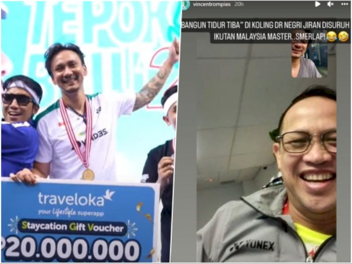 Juara Tepok Bulu, Vincent Ditelepon Pelatih Malaysia: Disuruh Ikut Malaysia Masters 2022