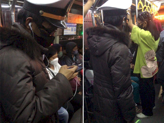 Viral Pria Ketahuan Masturbasi di KRL Naik Bus Transjakarta, Fotonya Sudah Disebar