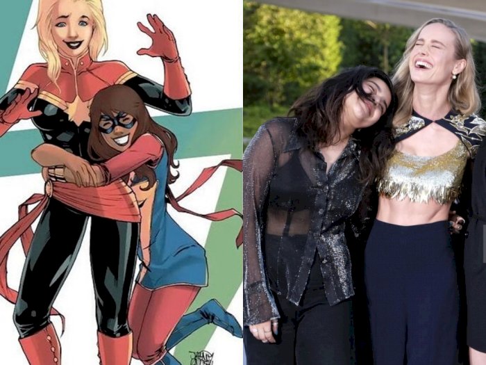 Siap-siap 'Captain Marvel 2' Tiba, Brie Larson dan Iman Vellani Sudah Kasih Kode ke Fans