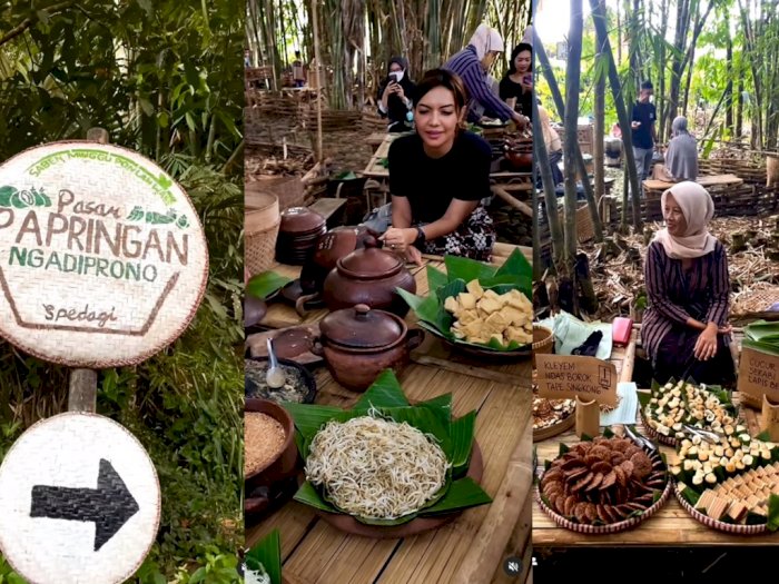 Najwa Shihab Nikmati Makanan Tradisional di Pasar Papringan, Suasananya Asri Banget