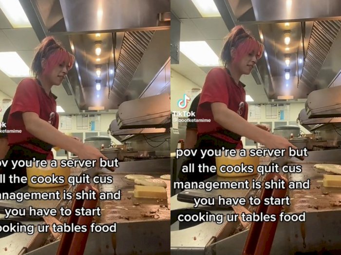 Waduh! Pelayan Ini Ikut Bertugas Memasak karena Semua Chef Mengundurkan Diri