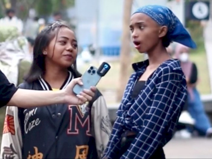 Bukan Bonge atau Jeje, Mami Angel Viral Beraksi di Citayam Fashion Week: Ganti Baju 5 Kali