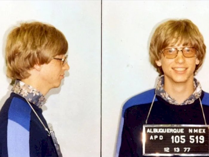 Viral Potret Lawas Bill Gates Pernah Cicipi Jeruji Besi di Masa Mudanya