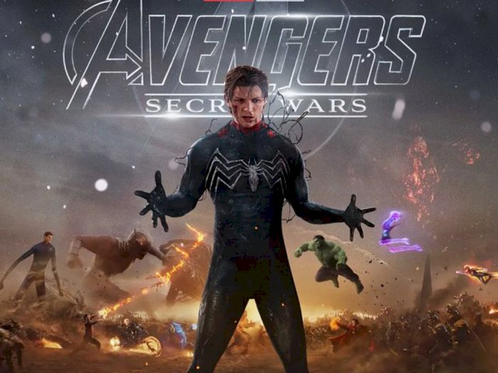 Prediksi di 'Avengers: Secret Wars', Spider-Man Tom Holland Diselimuti Simbiote Venom 