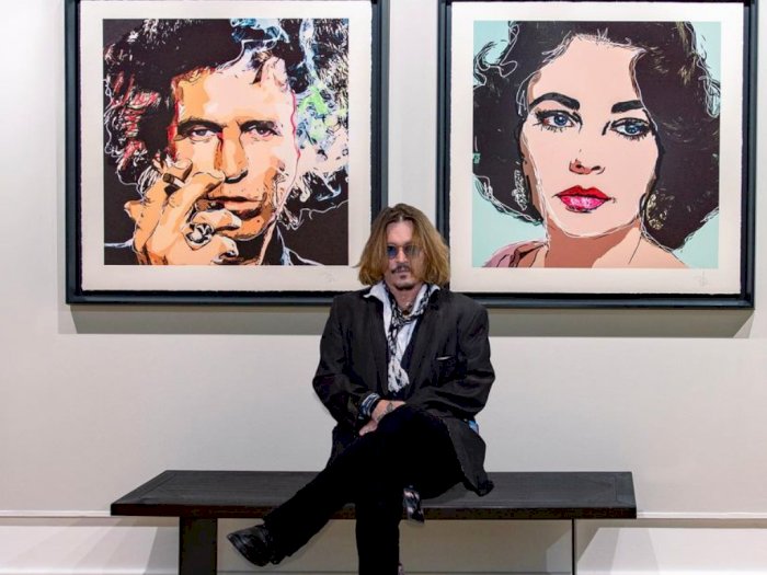 Aktor Johnny Depp Raup Rp54 Miliar dari Hasil Penjualan Karya Lukisannya