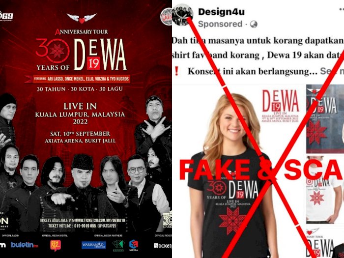 Heboh Penipu Berkedok Jual Merchandise Dewa 19 di Malaysia, Promotor Konser Angkat Bicara