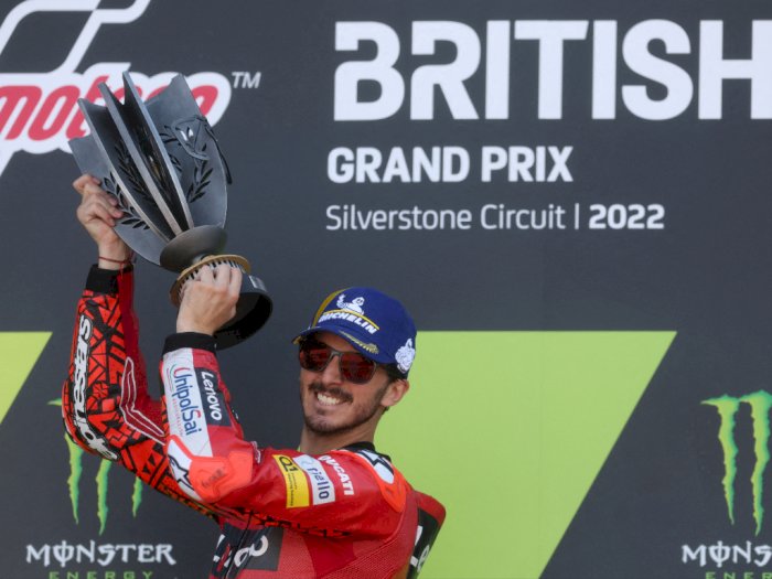 Juara di GP Inggris, Bagnaia: Ini Kemenangan Terbaik Saya
