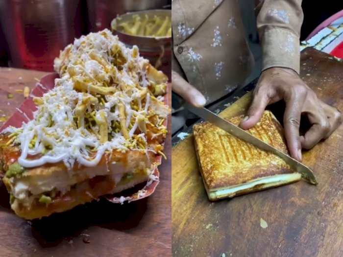 Viral Sandwich ala Vrindavan yang Toppingnya Melimpah Ruah, Warganet Dibuat Tercengang