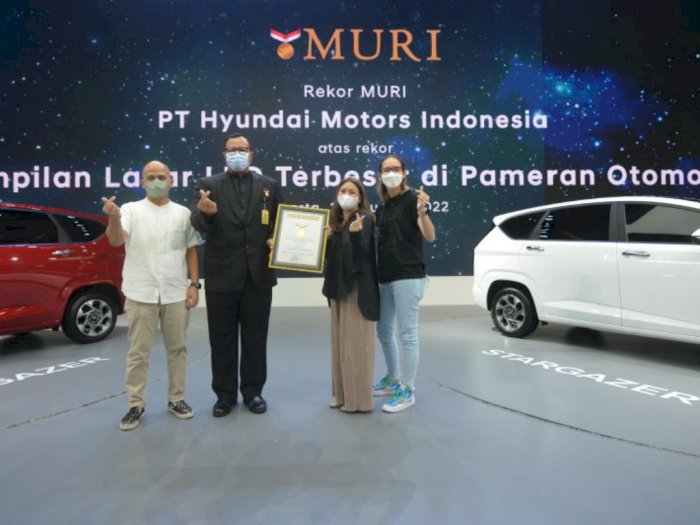 Hyundai Cetak Rekor MURI di GIIAS 2022 Berkat Tampilan Layar LED Terbesar!