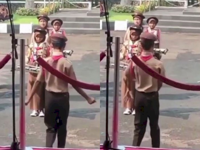 Bocah Lelaki Ini Kena Hujat Usai Goyang Gemas Kayak Anak Cewek saat Show Marching Band