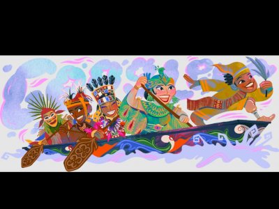 Keren! Karya Seniman Bandung Jadi Google Doodle HUT ke-77 RI