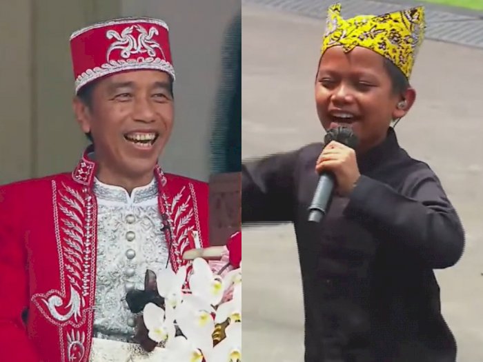 Farel Prayoga Nyanyi 'Ojo Dibandingke', Gombalannya Bikin Presiden Jokowi Tertawa Gemas