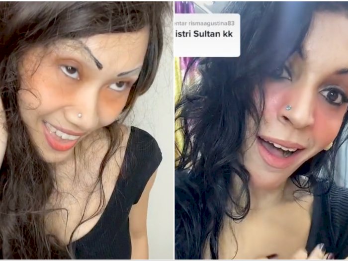 Viral TikToker Triarona Cosplay Tiru Makeup Kak Jill Penjual Gorden, Netizen Pangling!