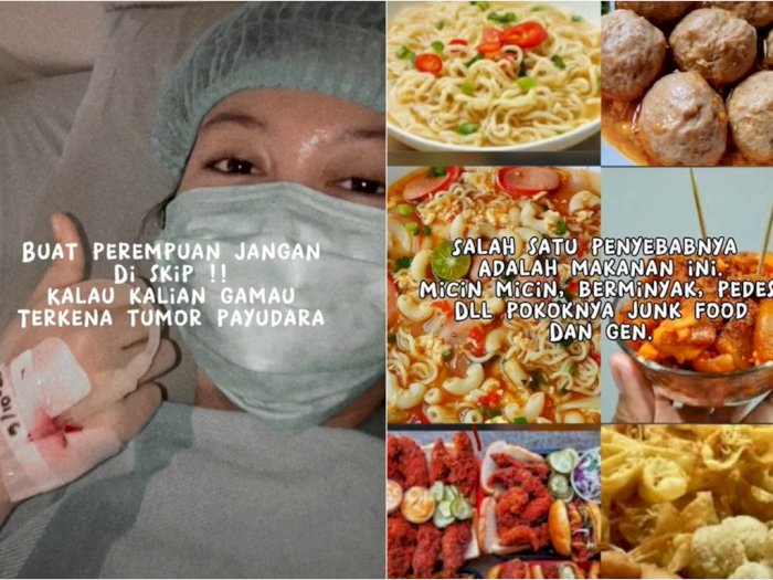 Wanita Ini Kena Tumor Payudara Akibat Keseringan Makan Junk Food dan Makanan Pedas