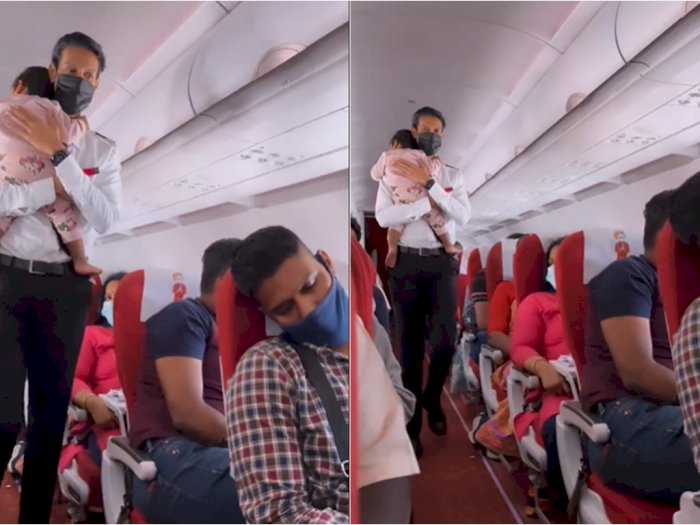 Aksi Pramugara Air India Tenangkan Balita di Dalam Pesawat Ini Tuai Pujian: Manis Banget!