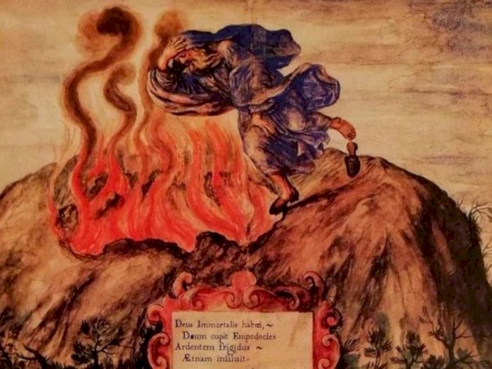 Ingin Buktikan Diri Sekuat Dewa, Filsuf Yunani Lompat ke Kawah Gunung Berapi