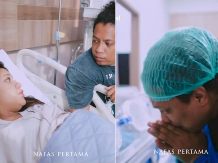 Happy Ending! Indah Permatasari Melahirkan Anak Pertama, Arie Kriting Nangis Lihat Bayinya