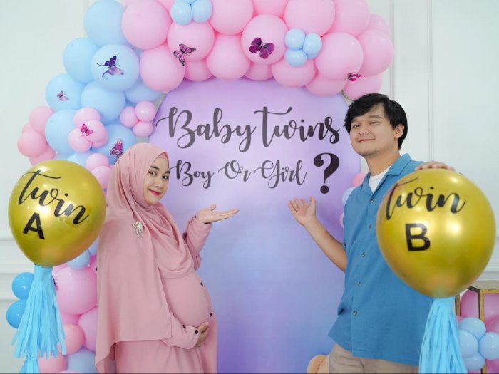 Anisa Rahma Gelar Gender Reveal Anak Kembarnya, Netizen Salfok ke Perut: Bikin Deg-degan