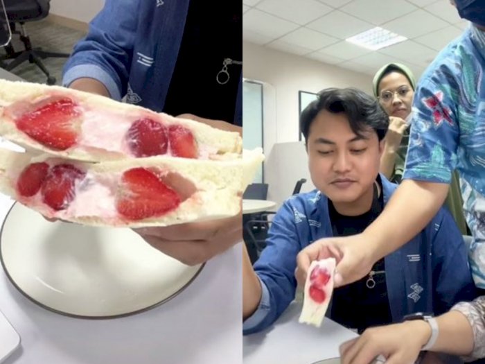 Pria Ini Bikin Kreasi Es Krim Singapore Simpel di Kantor, Teman Sekantor Auto Nyerbu
