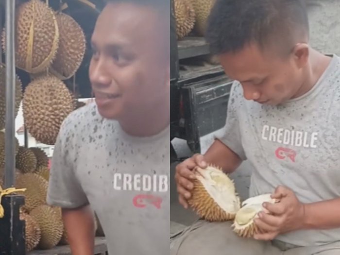 Buset! Pedagang Durian Ini Mirip Banget Ferdy Sambo, Netizen: Omnya Alih Profesi