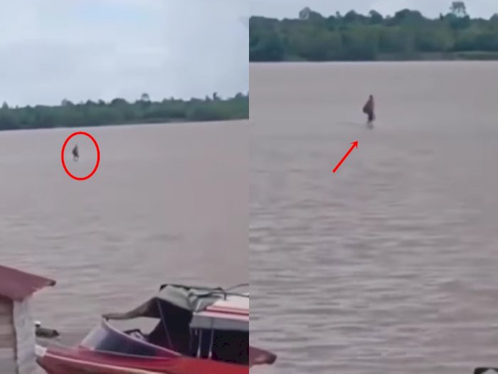 Geger Penampakan Pria Berjalan di Atas Air, Netizen Syok & Minta Penjelasan Pesulap Merah
