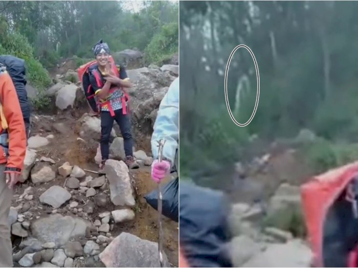 Momen Pendaki Rekam Sosok Putih Seram saat Turun Gunung Sindoro di Jateng, Bikin Merinding