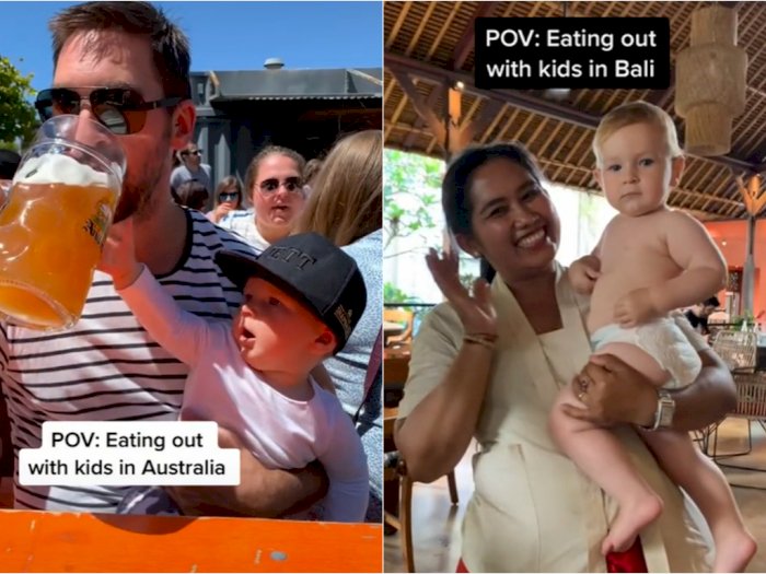 Bule Ini Bandingkan Makan Bareng Bayi di Restoran Australia vs Bali, Anak Banyak yang Jaga