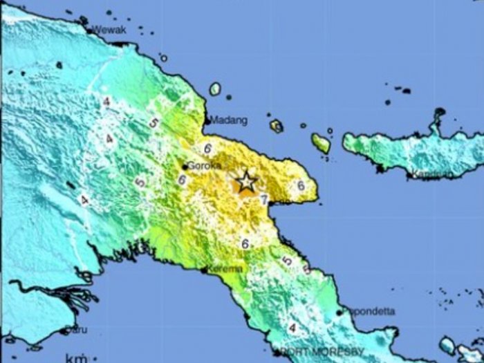 Gempa Bermagnitudo 7,5 Guncang Papua Nugini, Getarannya Dirasakan di Papua