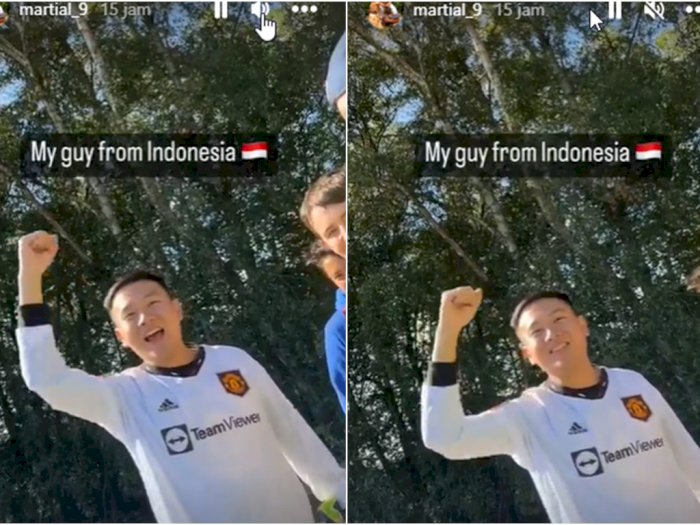 Hoki Banget! Fans MU Asal Indonesia Ini Masuk Instastory Martial karena Nge-Chants