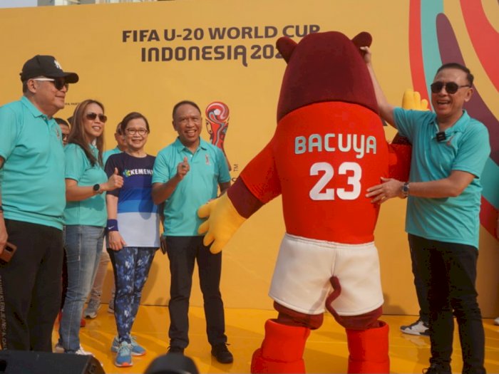Menpora dan Ketum PSSI Hadiri Peluncuran Maskot Piala Dunia U-20 2023, Foto Bareng Bacuya
