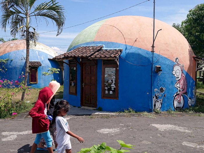 Ada Kampung Teletubbies Nyata di Yogyakarta, Bentuk Rumahnya Unik Katanya Tahan Gempa