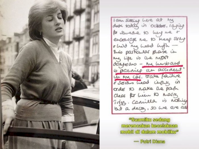Lady Diana Pernah Tulis Surat yang Menyebut Rencana Pembunuhannya, Bak Misteri yang Rumit