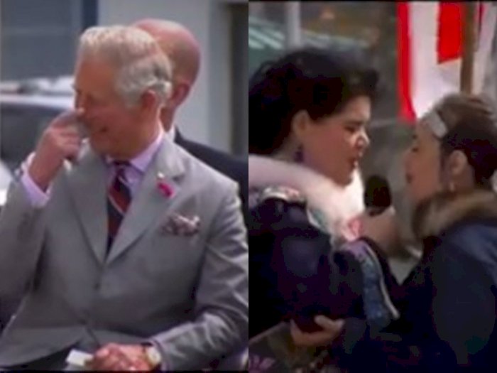 Raja Charles Gak Kuat Tahan Tawa Nonton Aksi 'Nyanyi Tenggorokan', Sampai Tatap Istri
