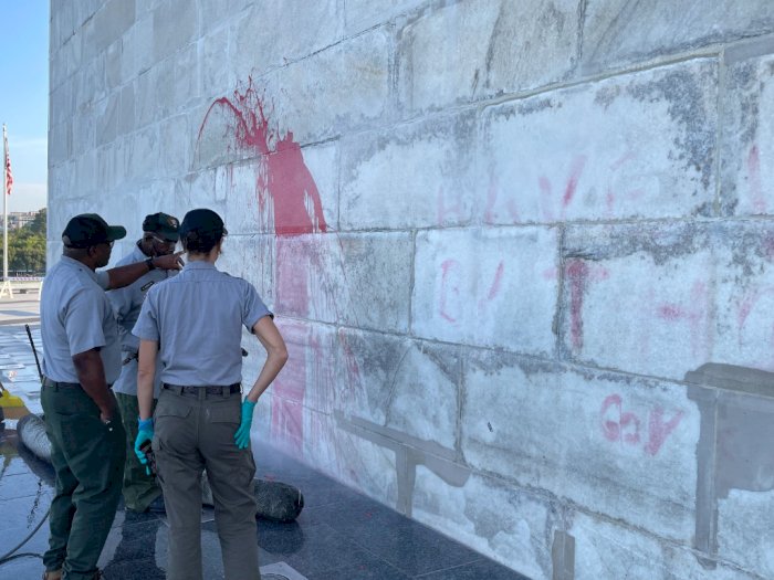 Aksi Vandalisme oleh Seorang Pria di Monumen Obelisk, Washington, Pelaku Ditangkap!