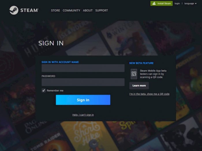 Steam Kini Bisa Login dengan QR Code hingga Lihat Charts Game Terpopuler