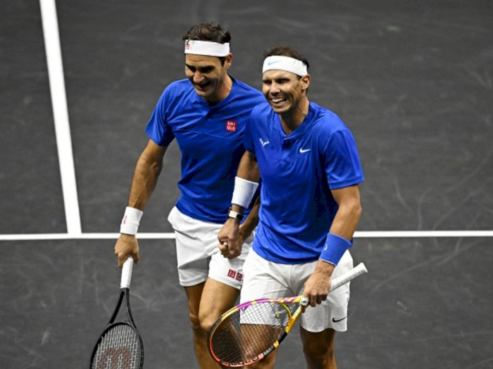 Jadi Tandem Roger Federer Sebelum Pensiun, Rafael Nadal: Rasanya Benar-benar Emosional