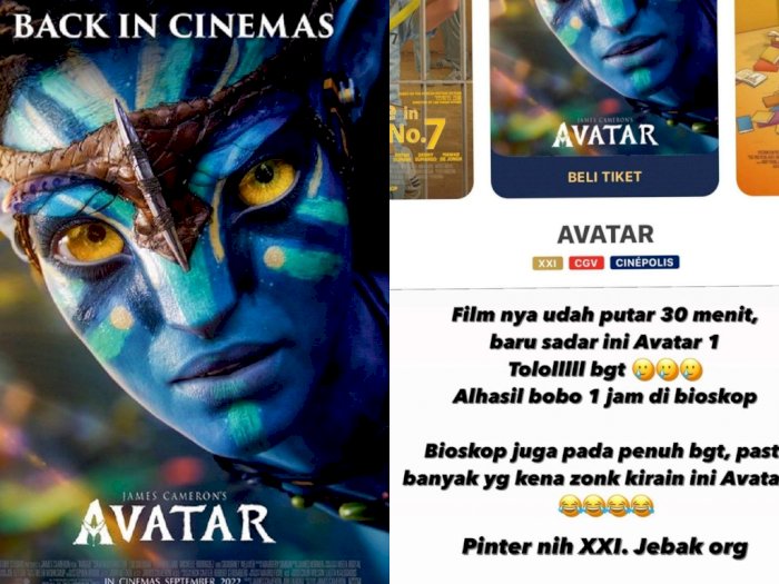 Netizen Ini Sebut XXI Jebak Orang Nonton 'Avatar' Pertama, Padahal Minim Literasi