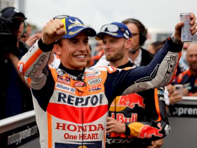 Bahagianya Marquez di GP Jepang: Lengannya Sudah Sembuh, Finis Keempat Lagi 