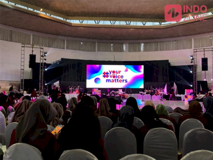 Suasana Jelang Your Voice Matters Indozone di UMM, Mahasiswa Sudah Mulai Ngumpul