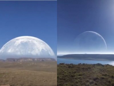 Hoaks! Video Penampakan Bulan Tabrak Bumi di Alaska Ternyata Cuma Konten NFT