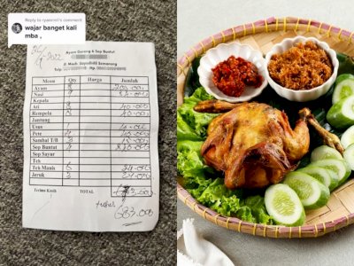 Keenakan Makan Ayam Goreng, Wanita Ini Melongo saat Harus Membayar Rp980 Ribu!