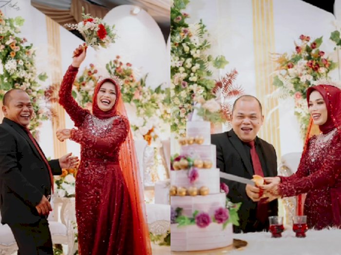 Viral, Pernikahan Pasangan Beda Usia Jauh, Dikira Netizen Bapak dan Anak Gadisnya