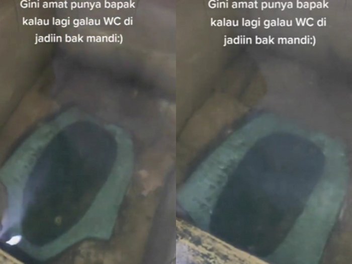 Viral Penampakan Kloset di Dalam Bak Mandi, Netizen Bingung: Di Luar Nalar Cuy!