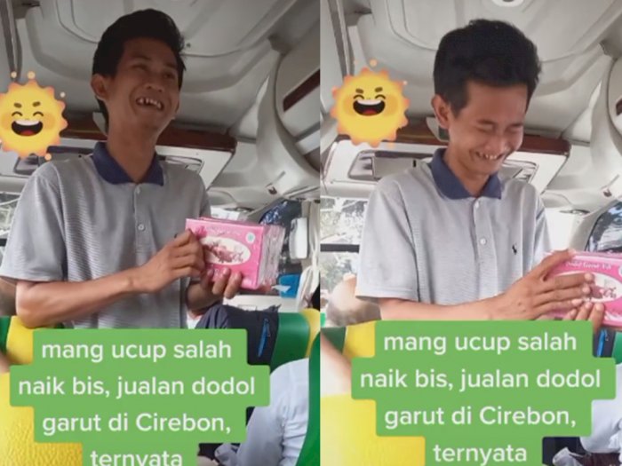 Momen Kocak Pedagang Dodol di Bus, Canggung saat Tahu Penumpangnya dari Garut: Kumaha Ie?
